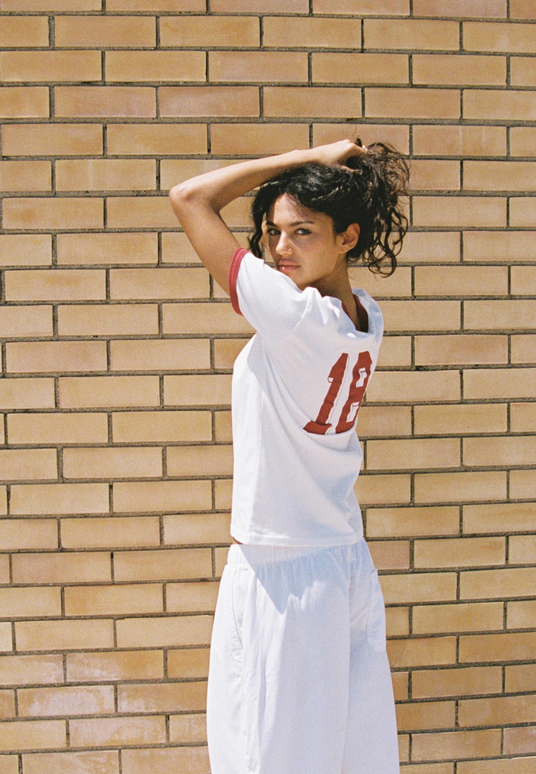 Printed T-shirt — Red