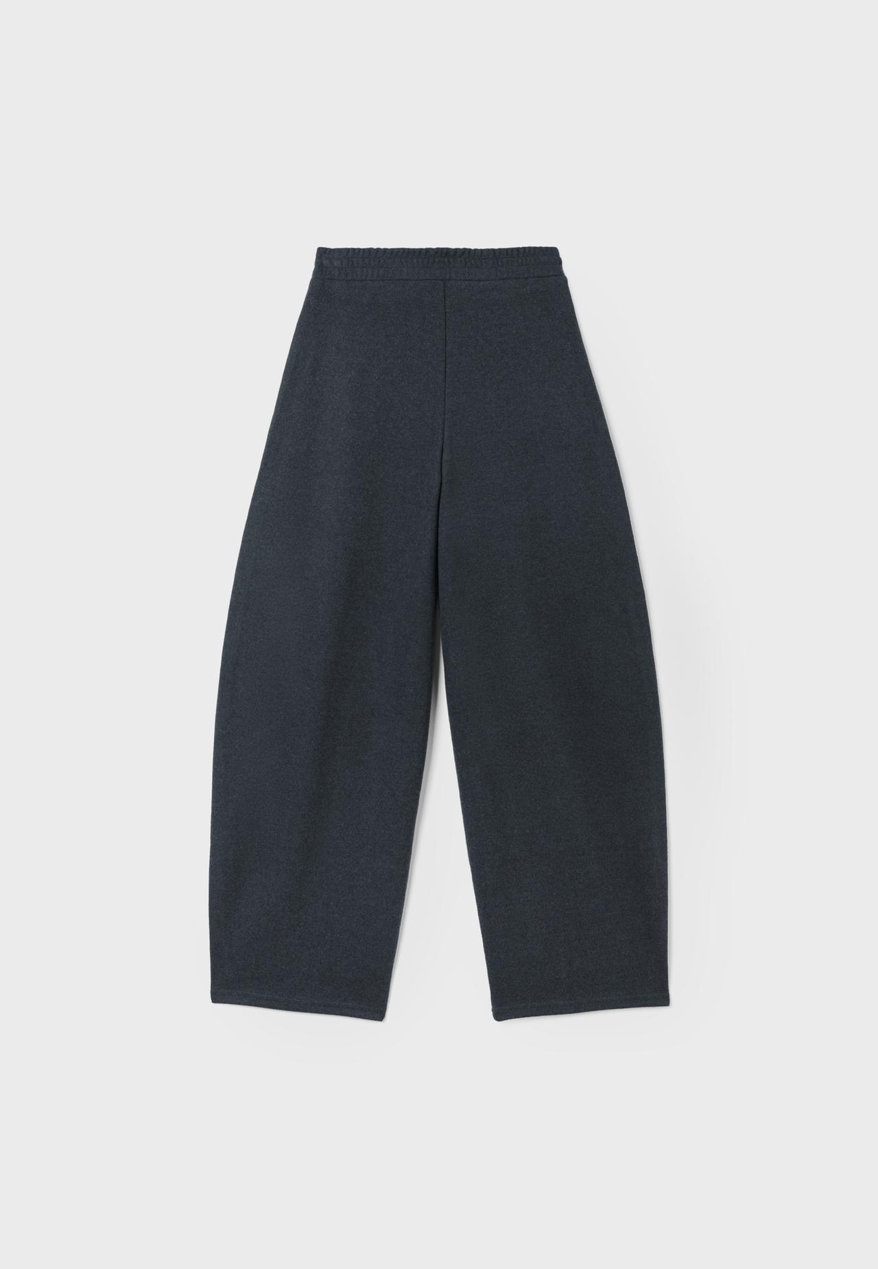 Soft-touch barrel joggers — Dark grey