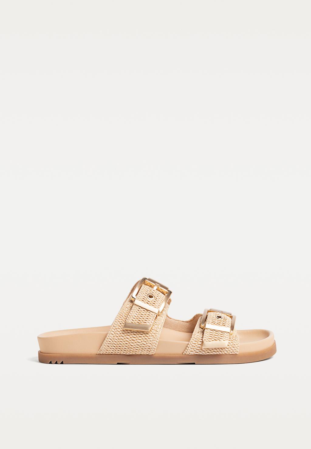 Sandalias planas hebillas