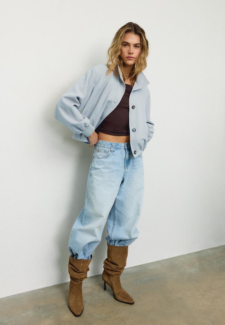 blusao acolchoado gola alta