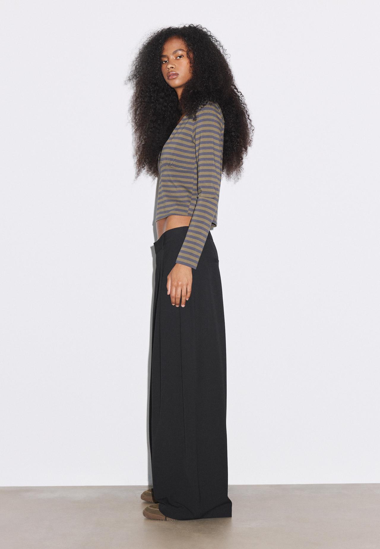 Smart barrel trousers — Black