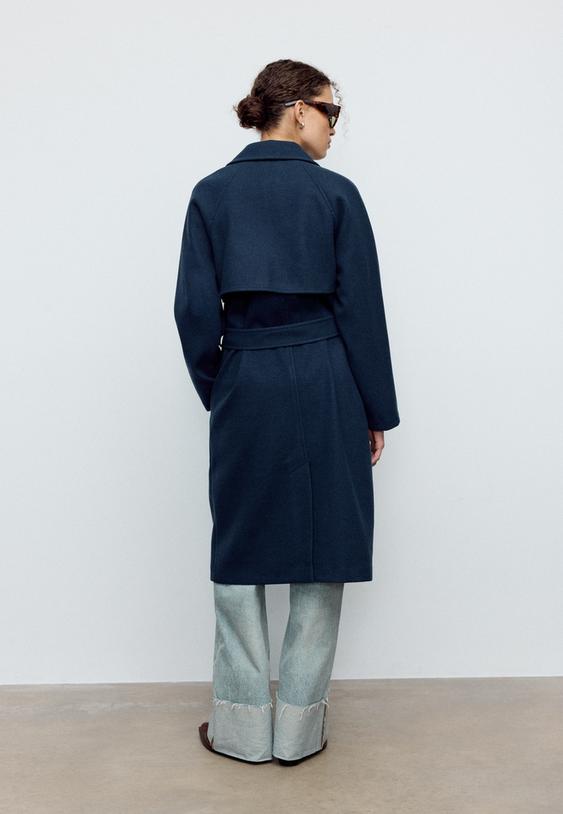 abrigo trench tacto suave