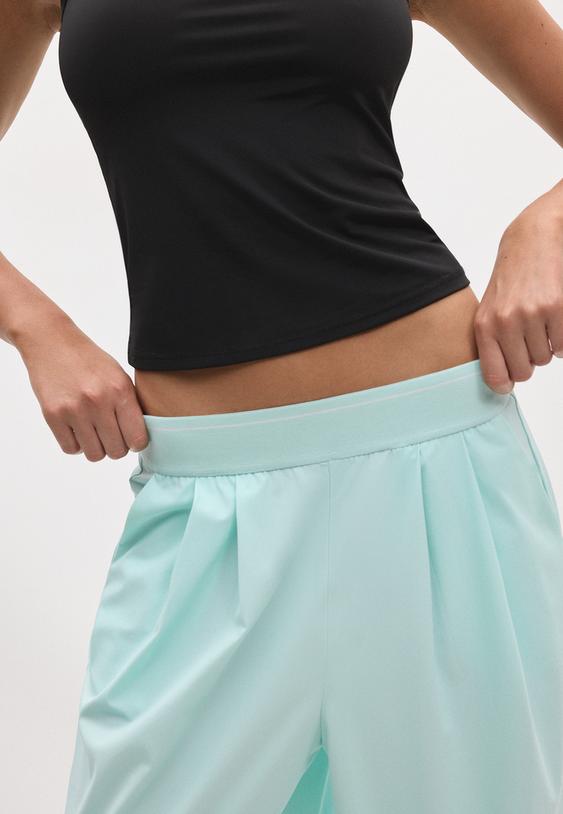 pantalon jogger palazzo cintura goma