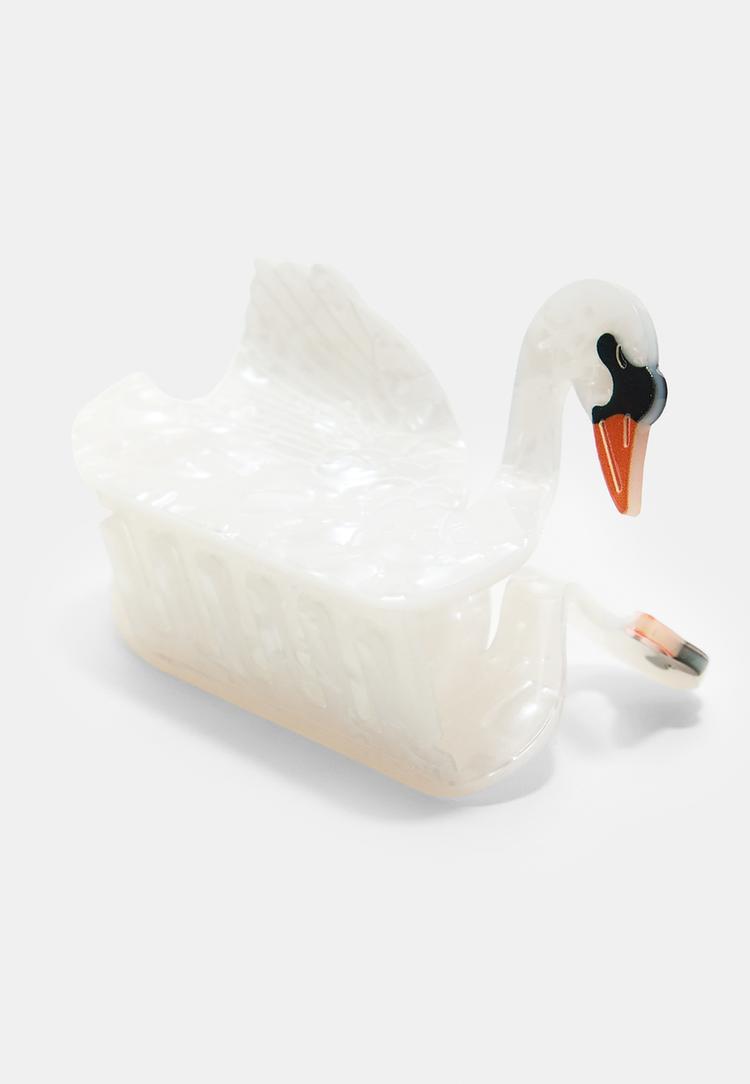 Stradivarius Κλιπ Μαλλιών Κύκνος Λευκό Os φωτογραφία