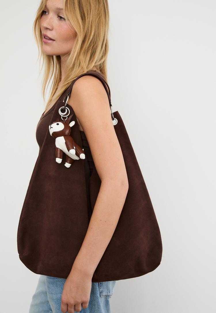 llavero deer charm efecto piel