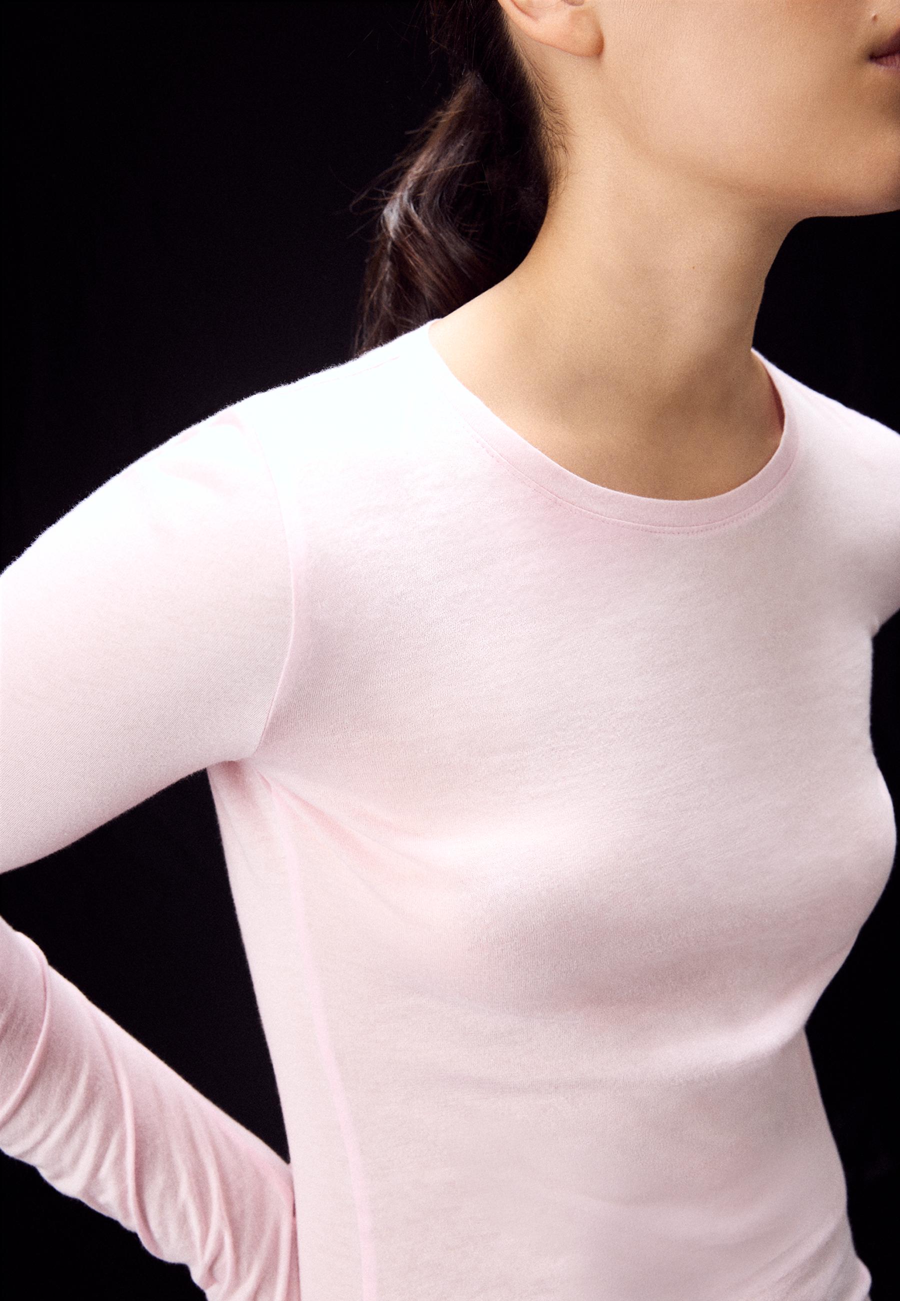 Stradivarius %100 supima® pamuklu uzun kollu t-shirt