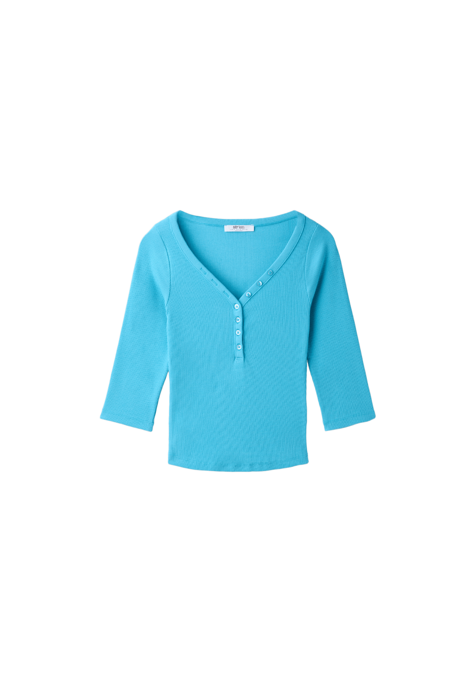 Henley T-shirt — Turquoise