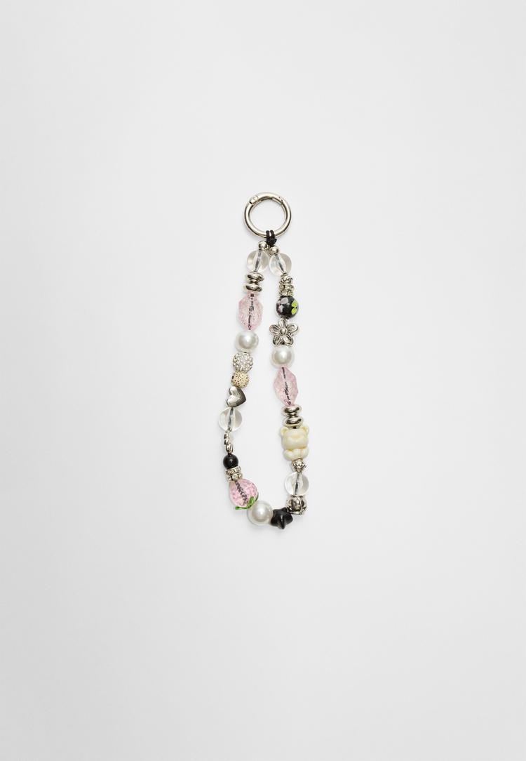 llavero charm multi beads