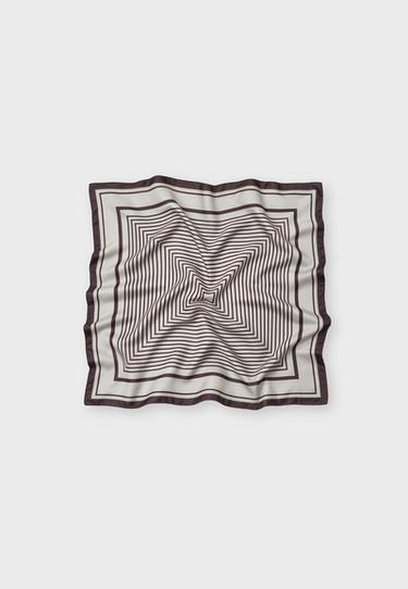 Checked scarf — Ecru 1