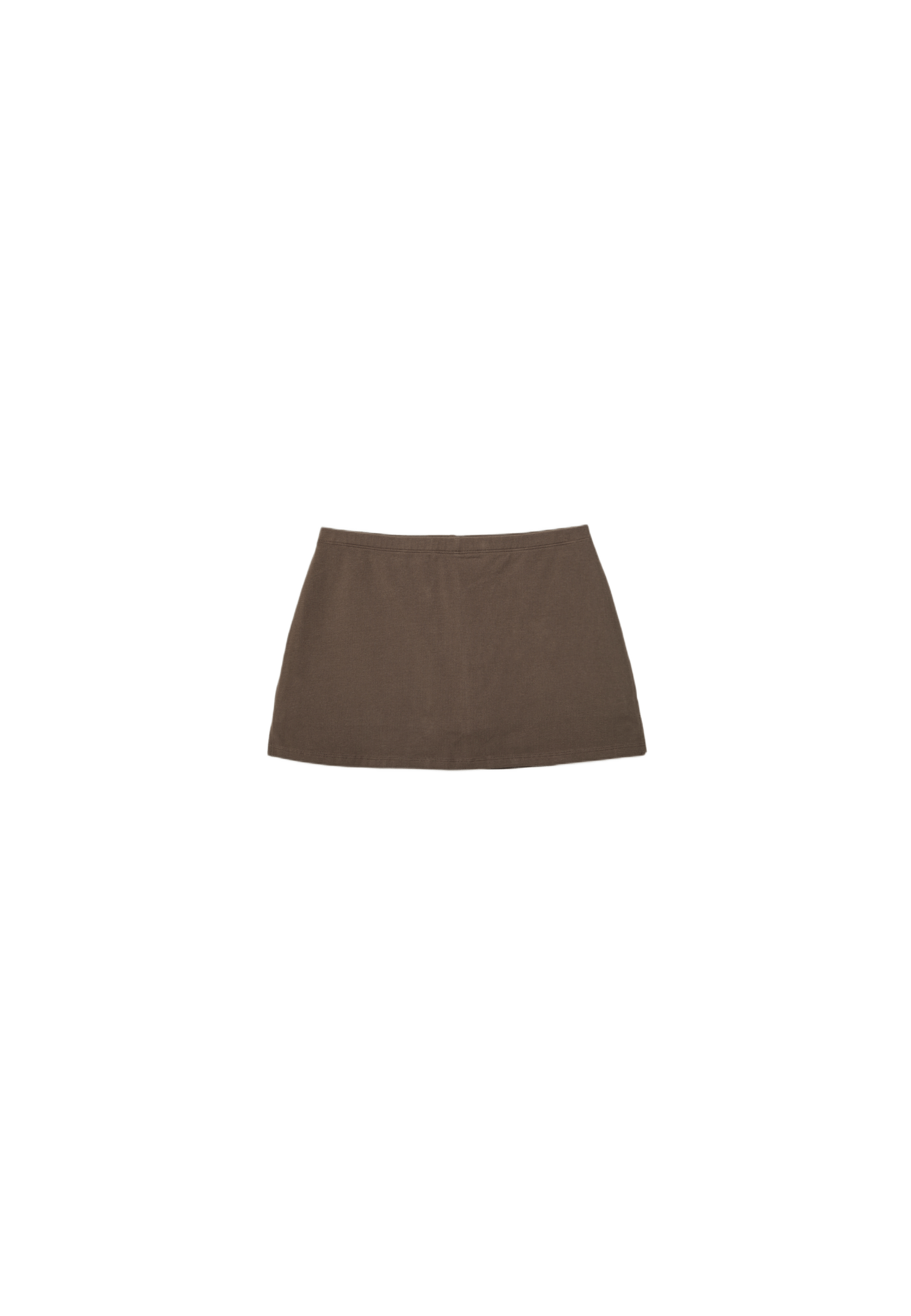 Basic knit skort — Brown