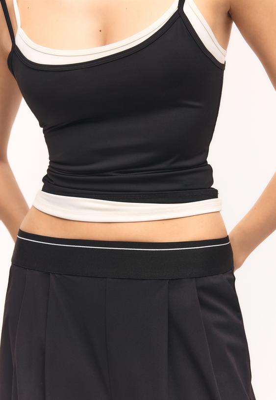 calcas jogger palazzo com cos elastico