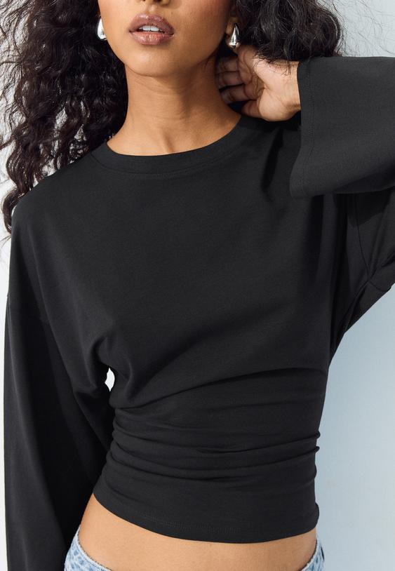 tshirt manches longues taille ajustee