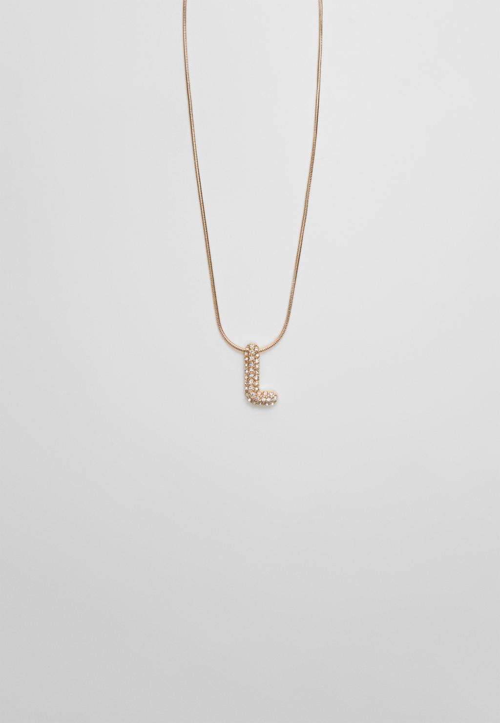 Collier initiale brillants