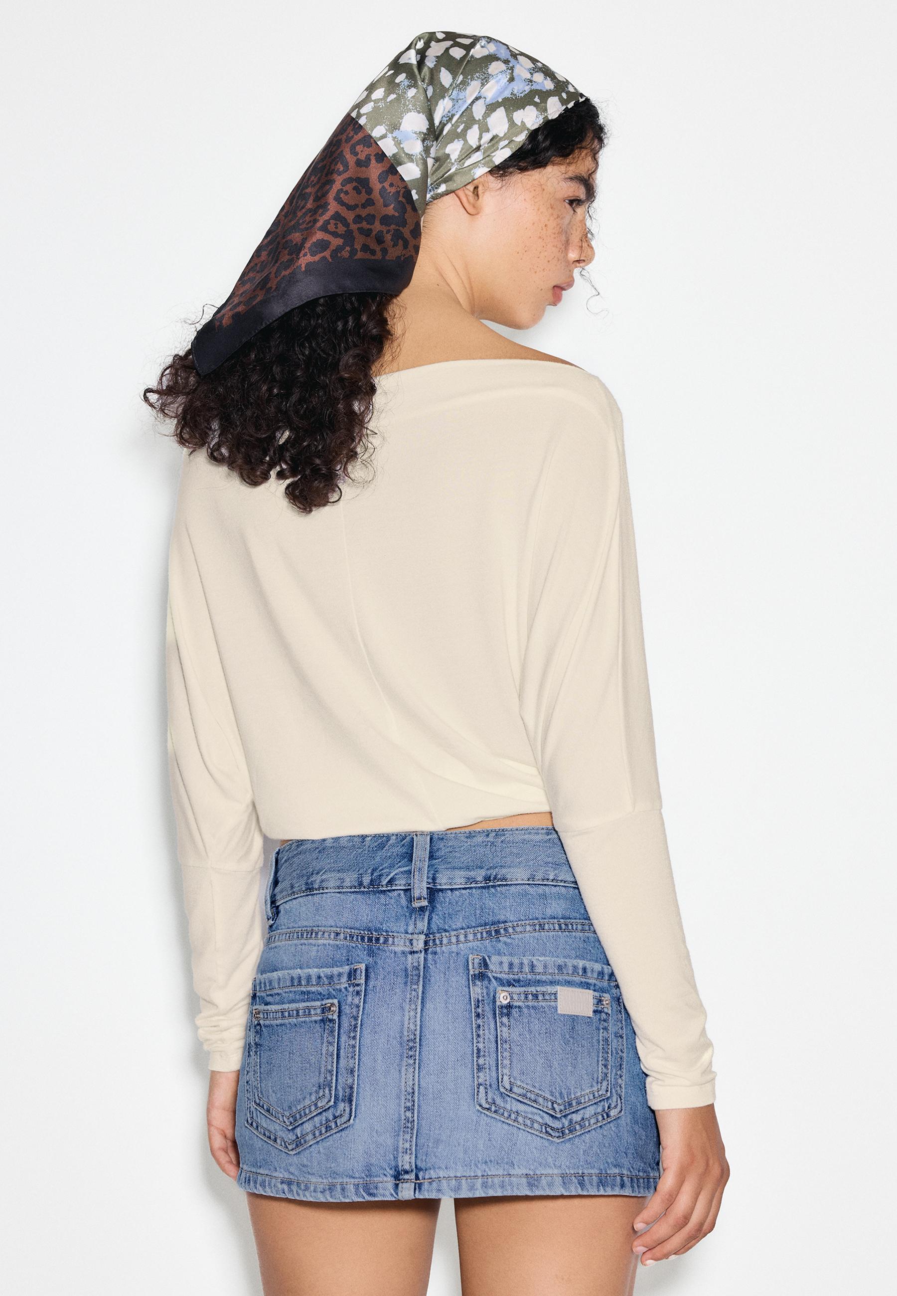 Hammer loop mini skort — MEDIUM BLUE DENIM