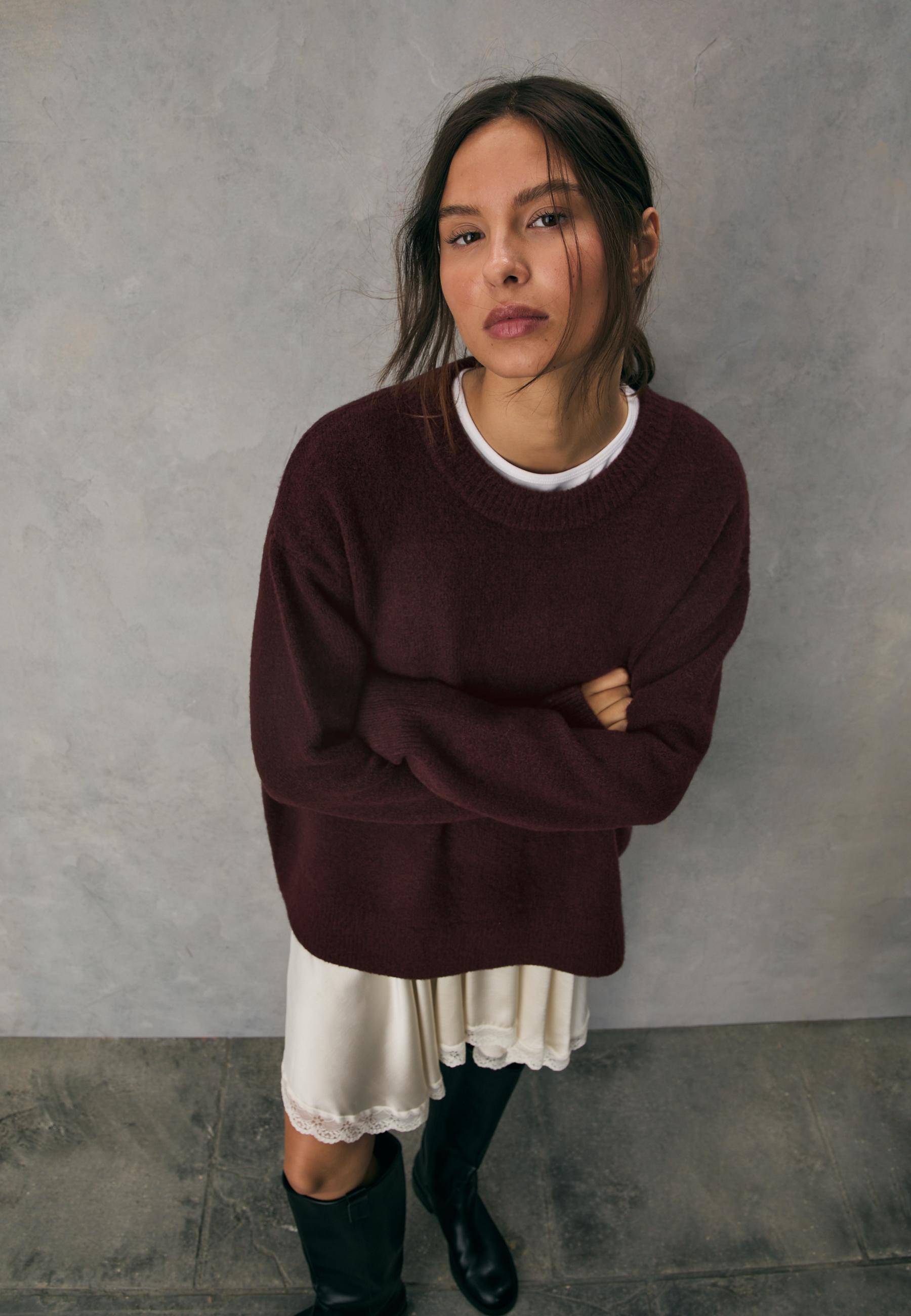 Pull en maille au toucher doux - Pulls femme | Stradivarius France