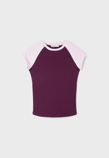 Raglan short sleeve T-shirt — Dark purple 7