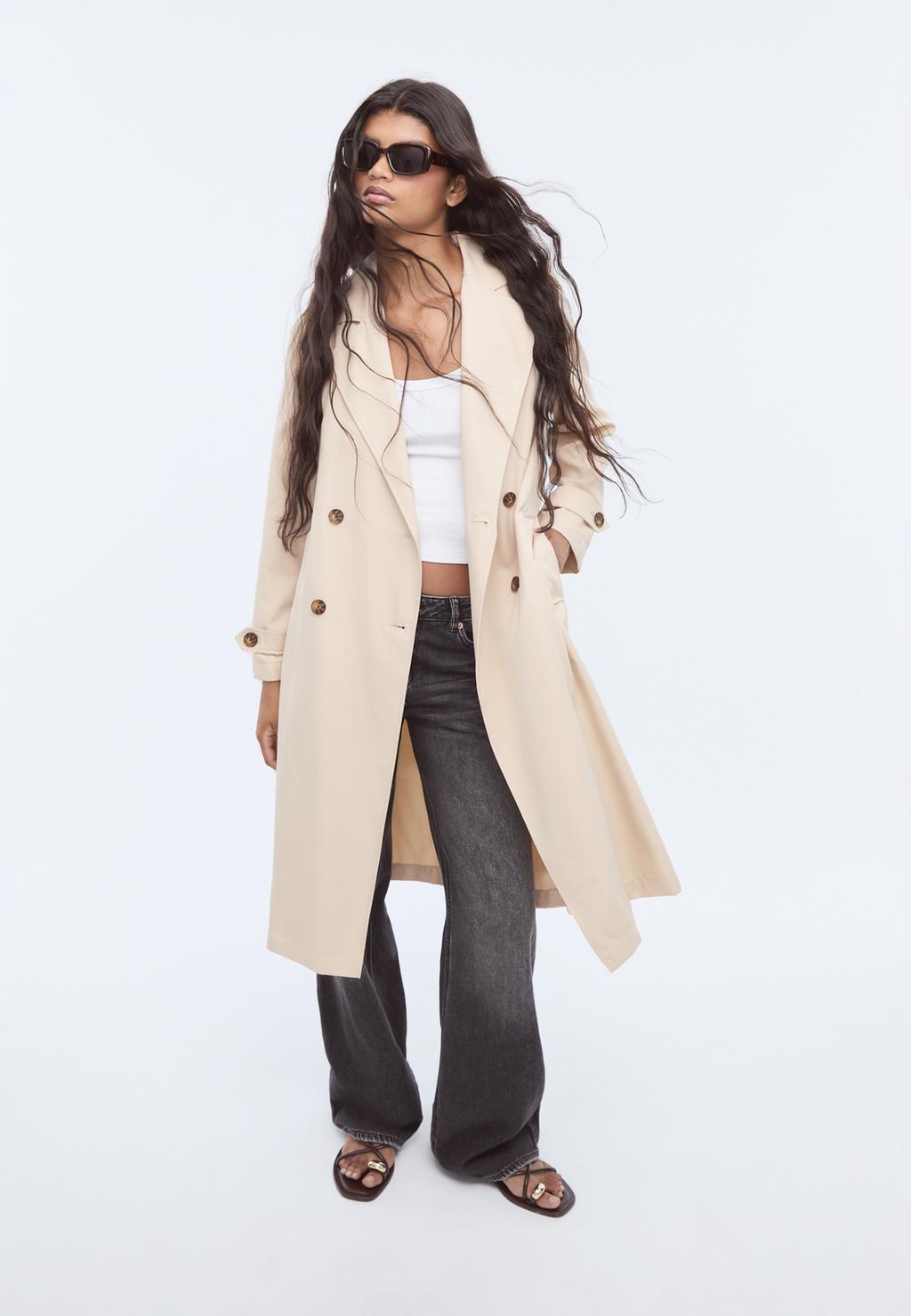 Trench fluido largo
