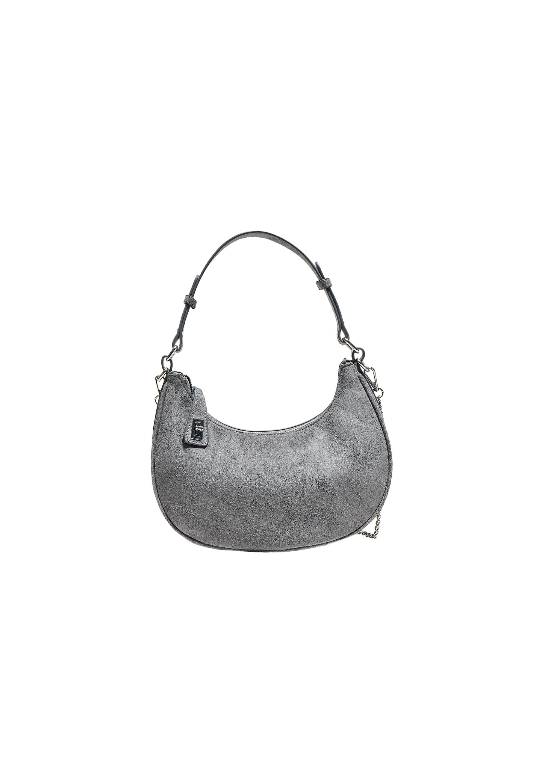 Chain shoulder bag — Dark grey