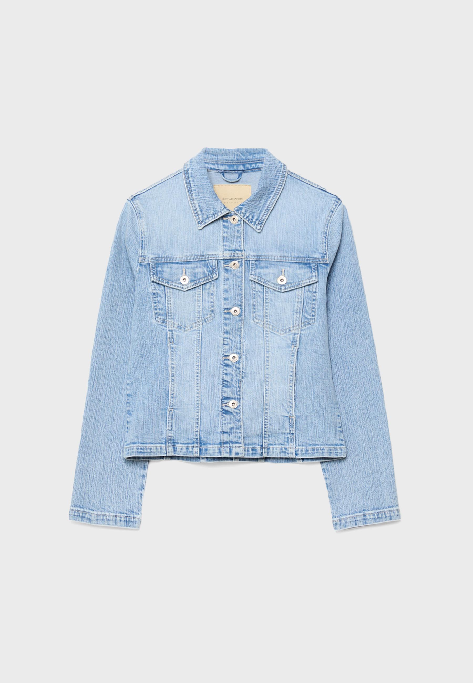 Slim fit denim jacket — MEDIUM LIGHT BLUE DENIM