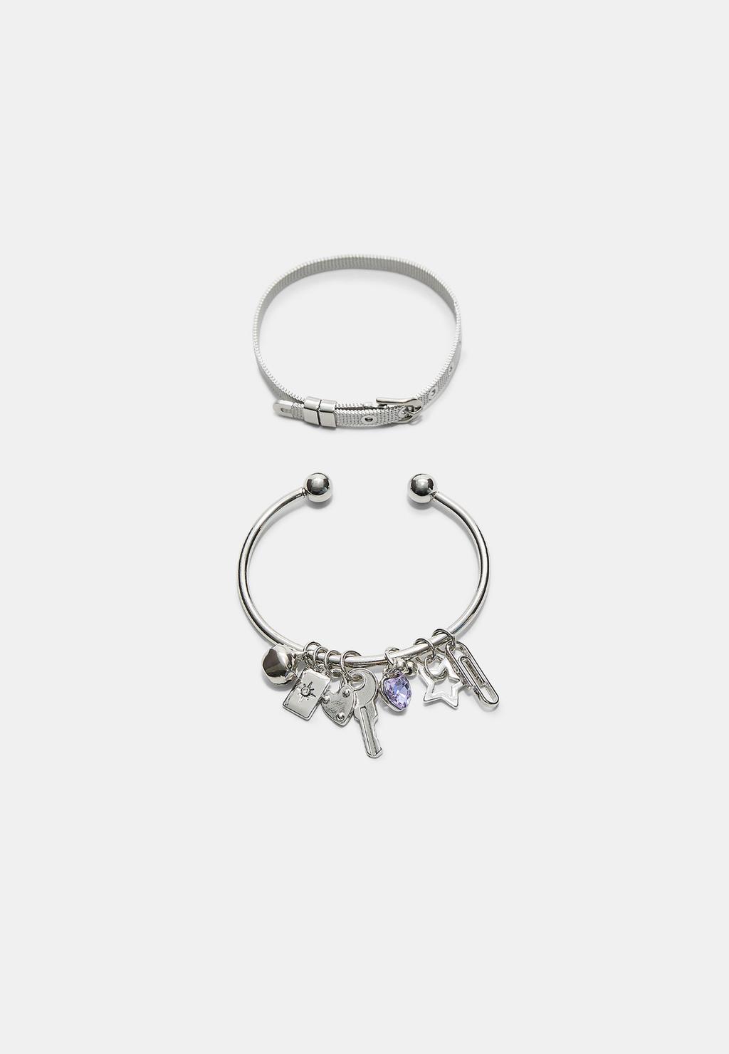 Set 2 pulseras multi charm
