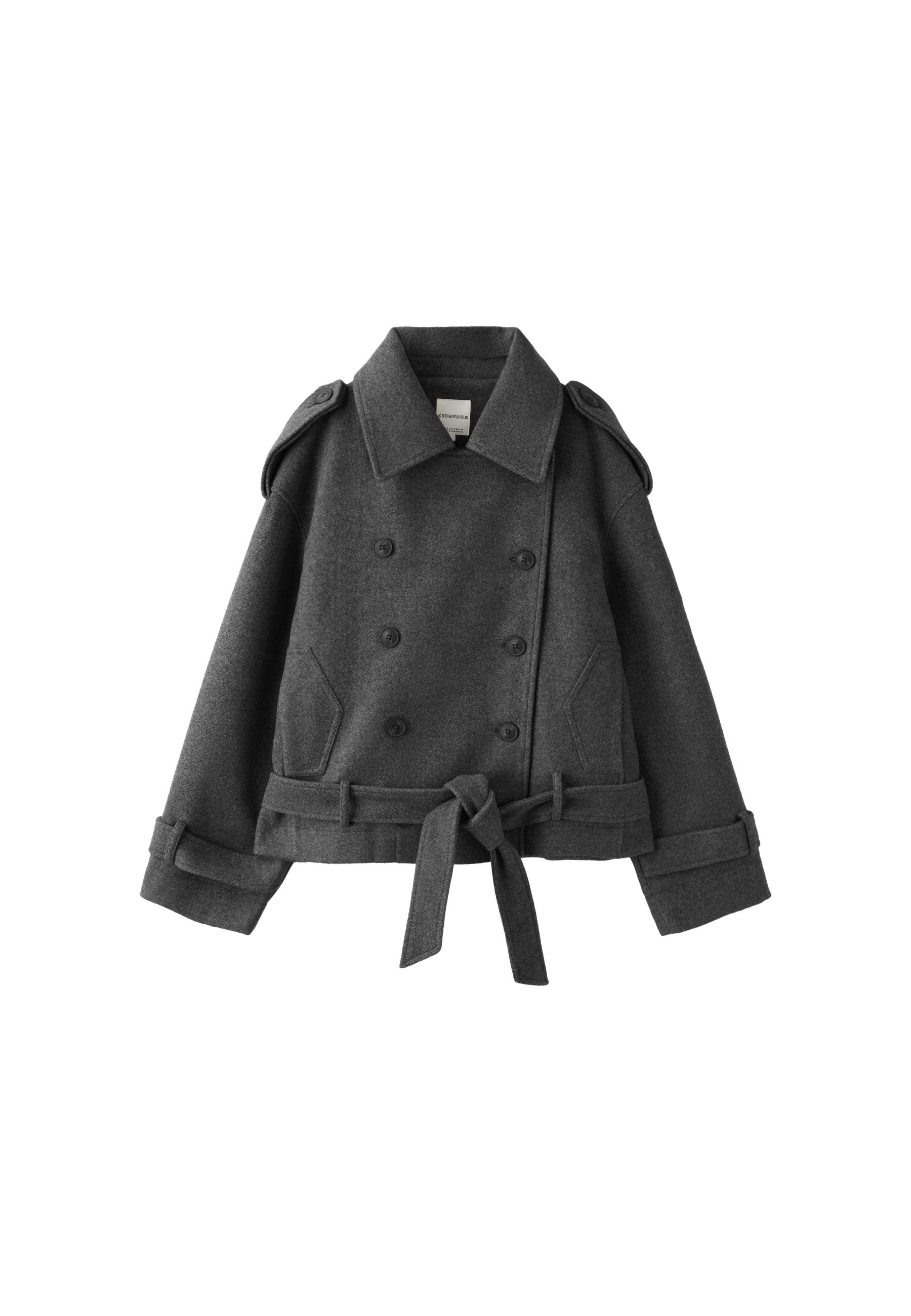 Stradivarius Yumuşak dokulu oversize trençkot görsel 2