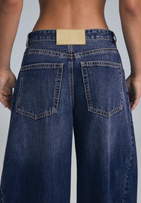baggy jeans met gekruiste taille