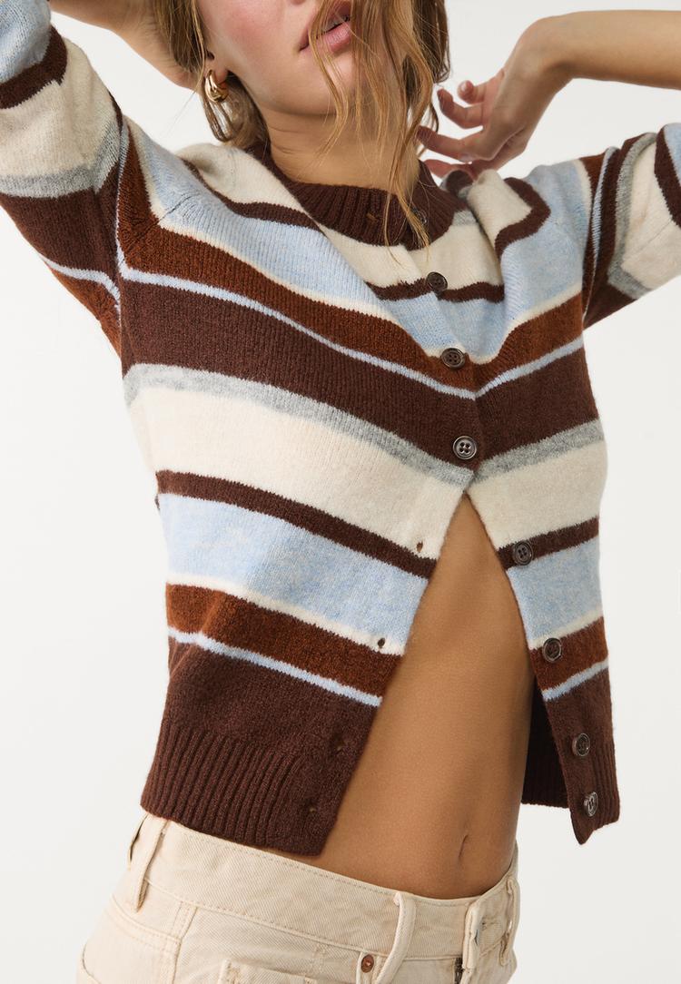 chaqueta de punto rayas