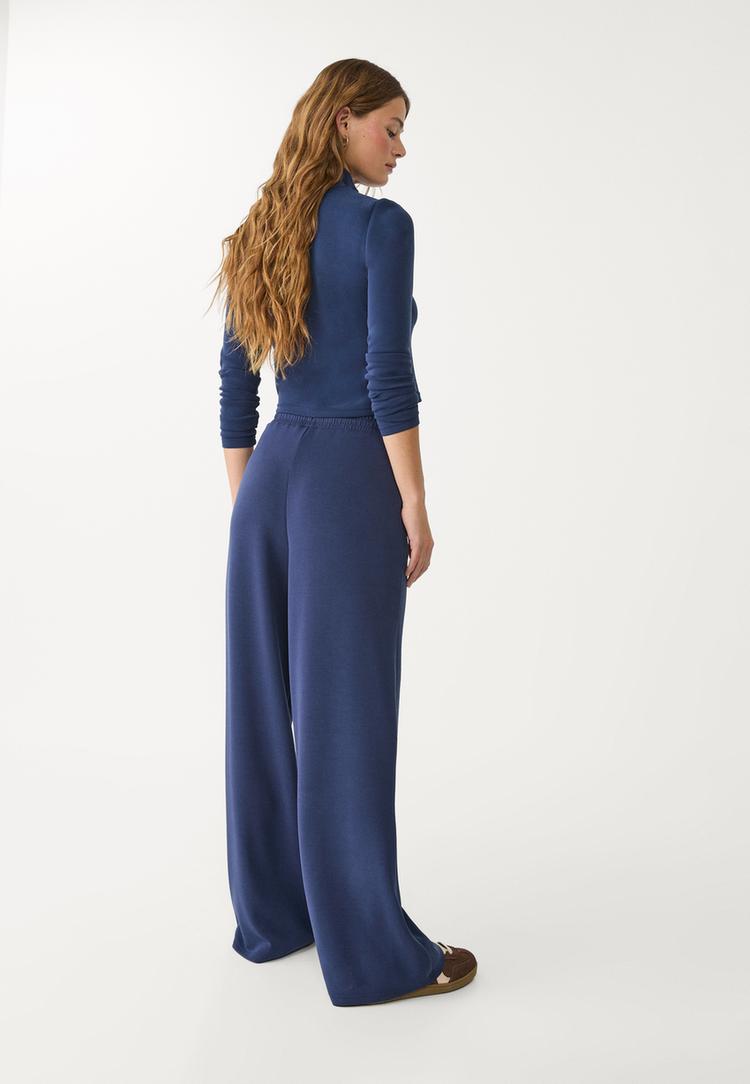 pantalon palazzo tacto suave