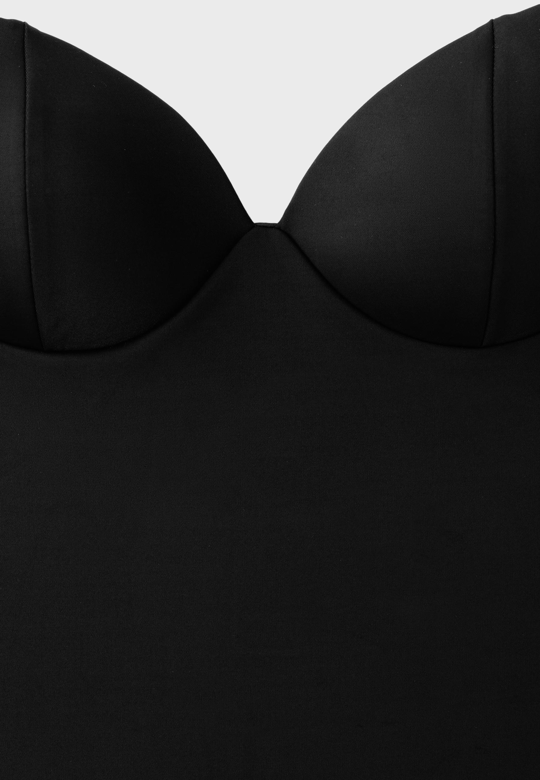 Shapewear fitted dress — Black