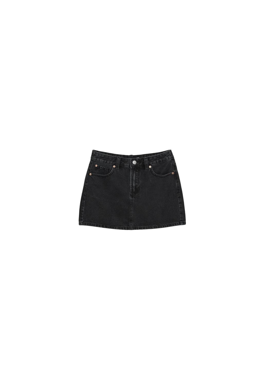 D60 Falda mini denim