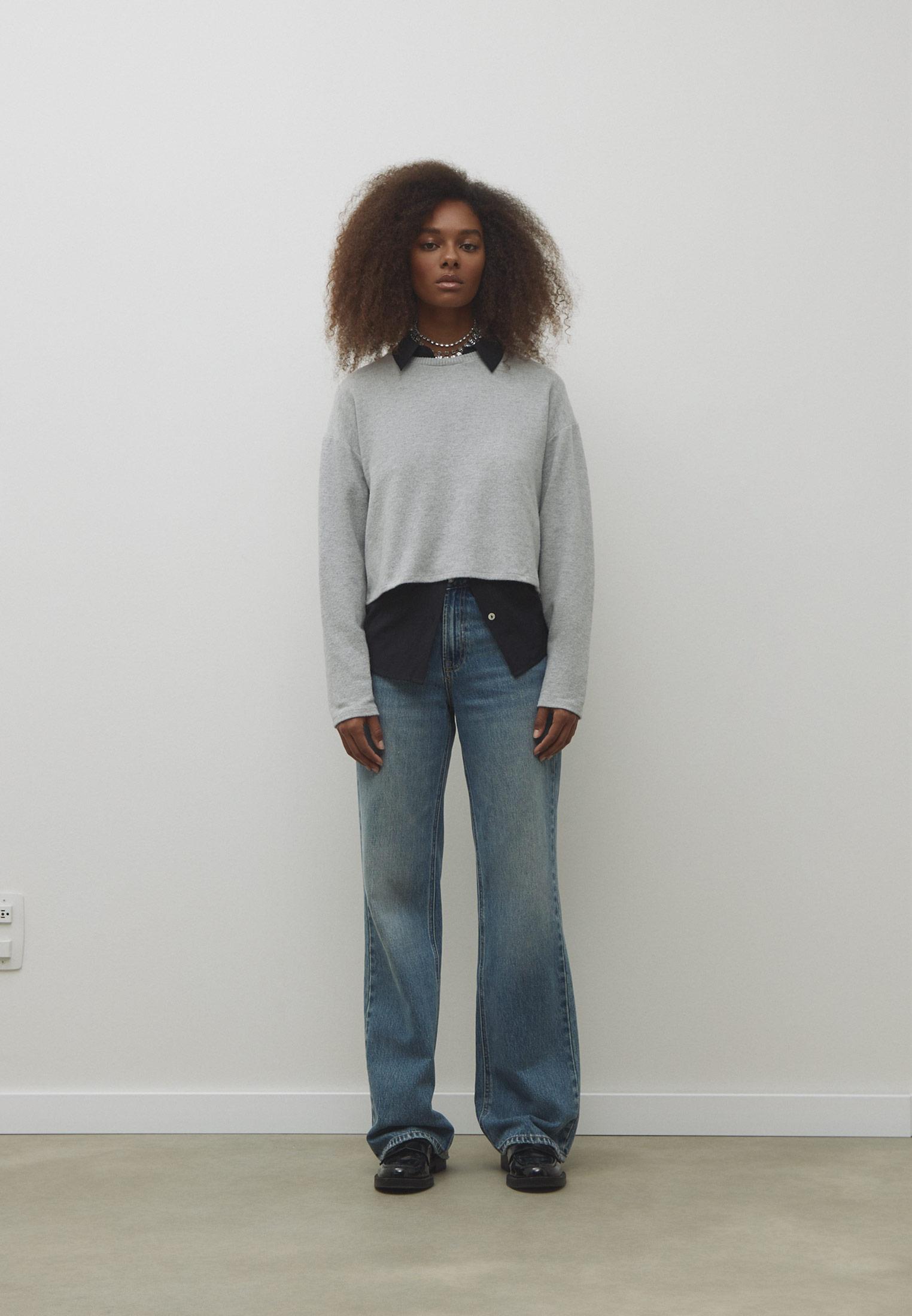 D92 straight fit geniş paça jean