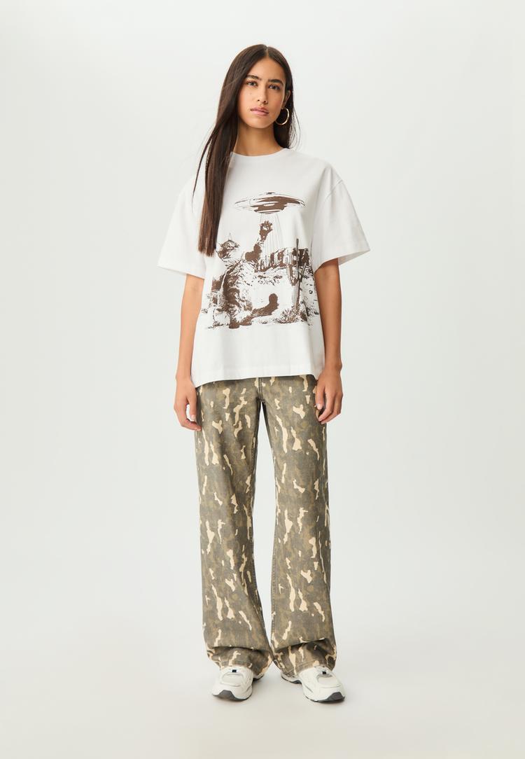 camiseta oversize posicional
