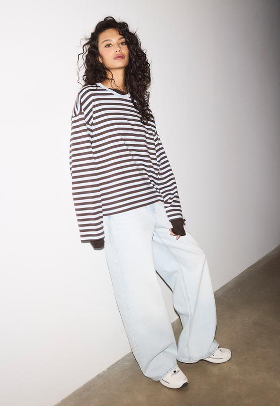 camiseta manga larga rayas