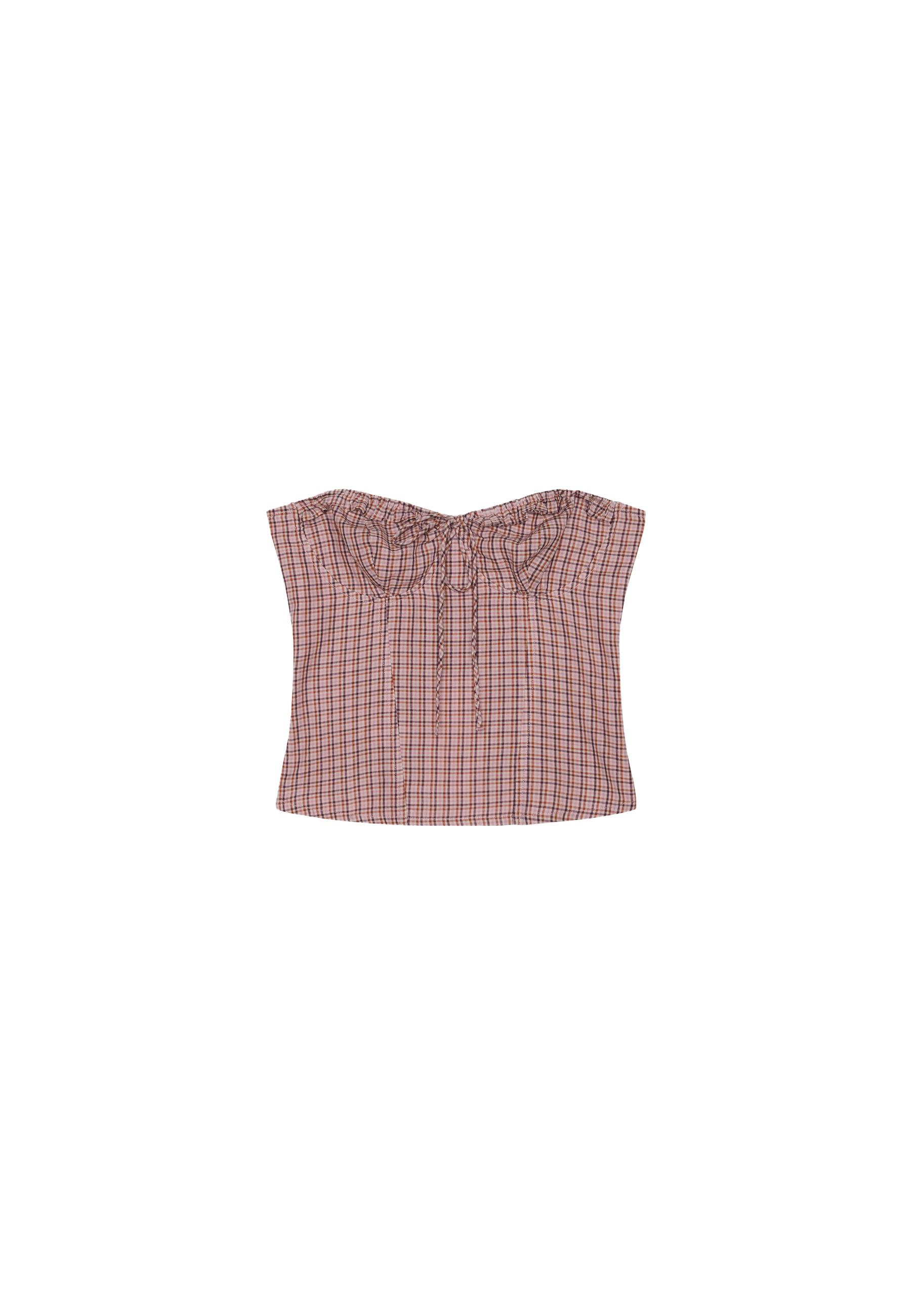 Bustier corset top — Pastel pink