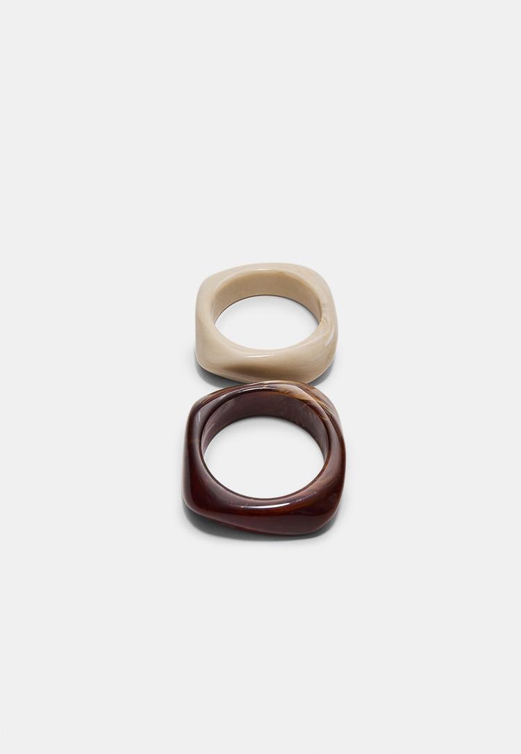 set 2 pulseras rigidas