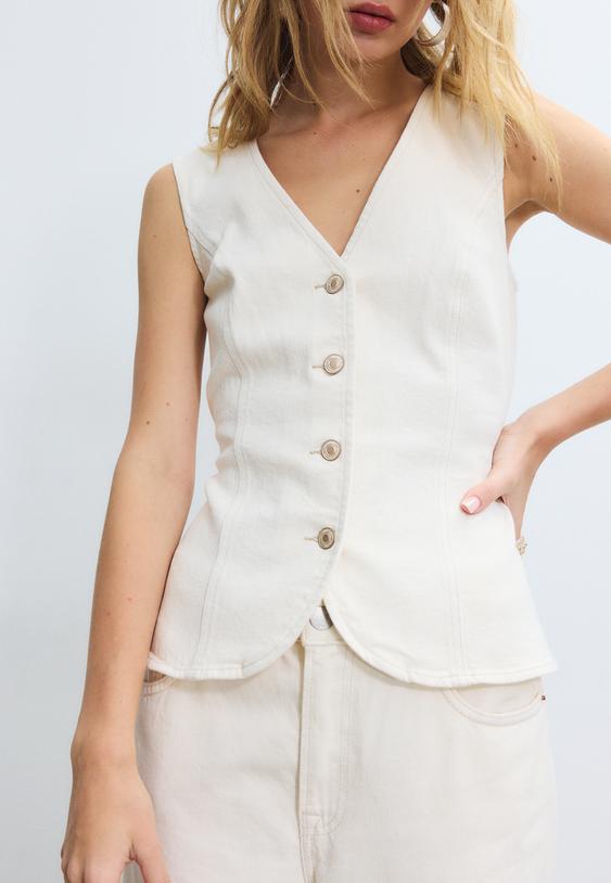 Втален Деним Топ