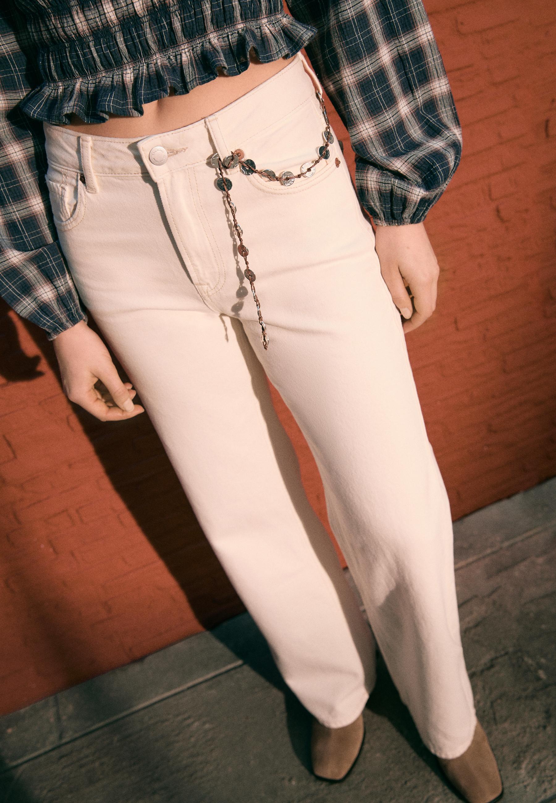 D92 Wide-leg straight-fit jeans — Vanilla