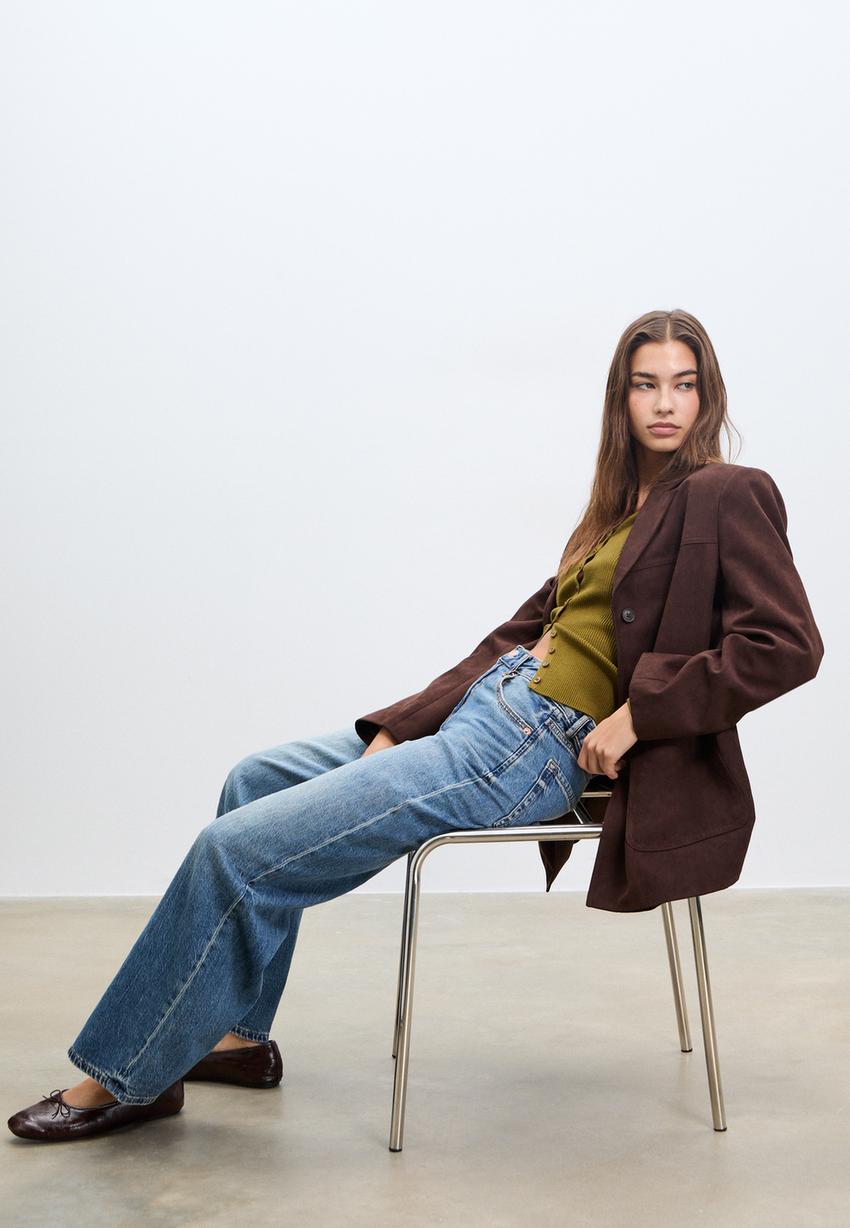 D91 Jean low wide leg - Mode femme | Stradivarius France