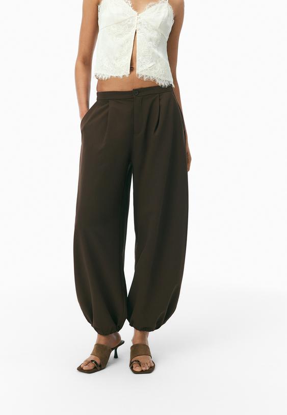 smart balloon fit trousers
