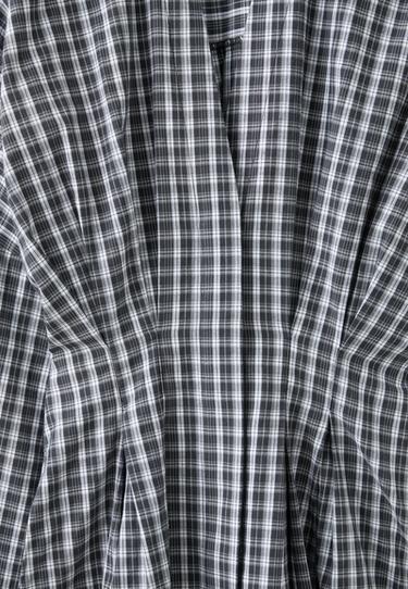 Pleated poplin shirt — Black 9