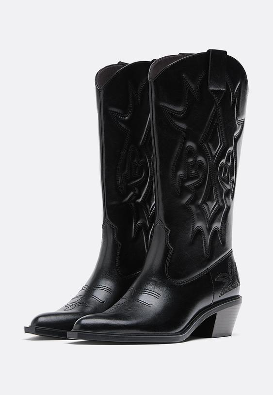 botas cowboy tacon