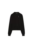 Yumuşak dokulu yan fermuarlı sweatshirt - Görsel 21