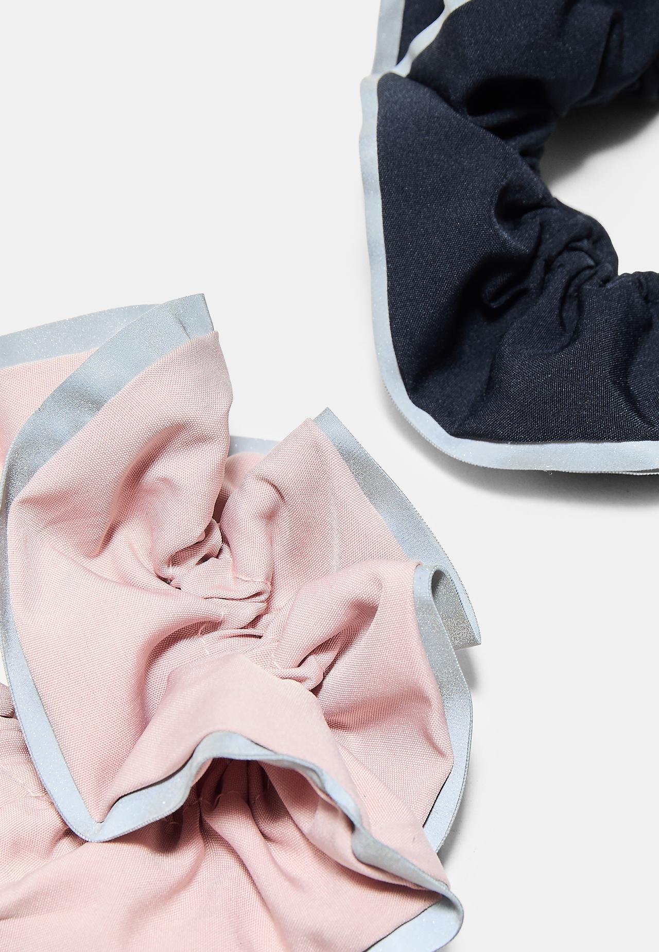 Set of 2 sport scrunchies — Pastel pink