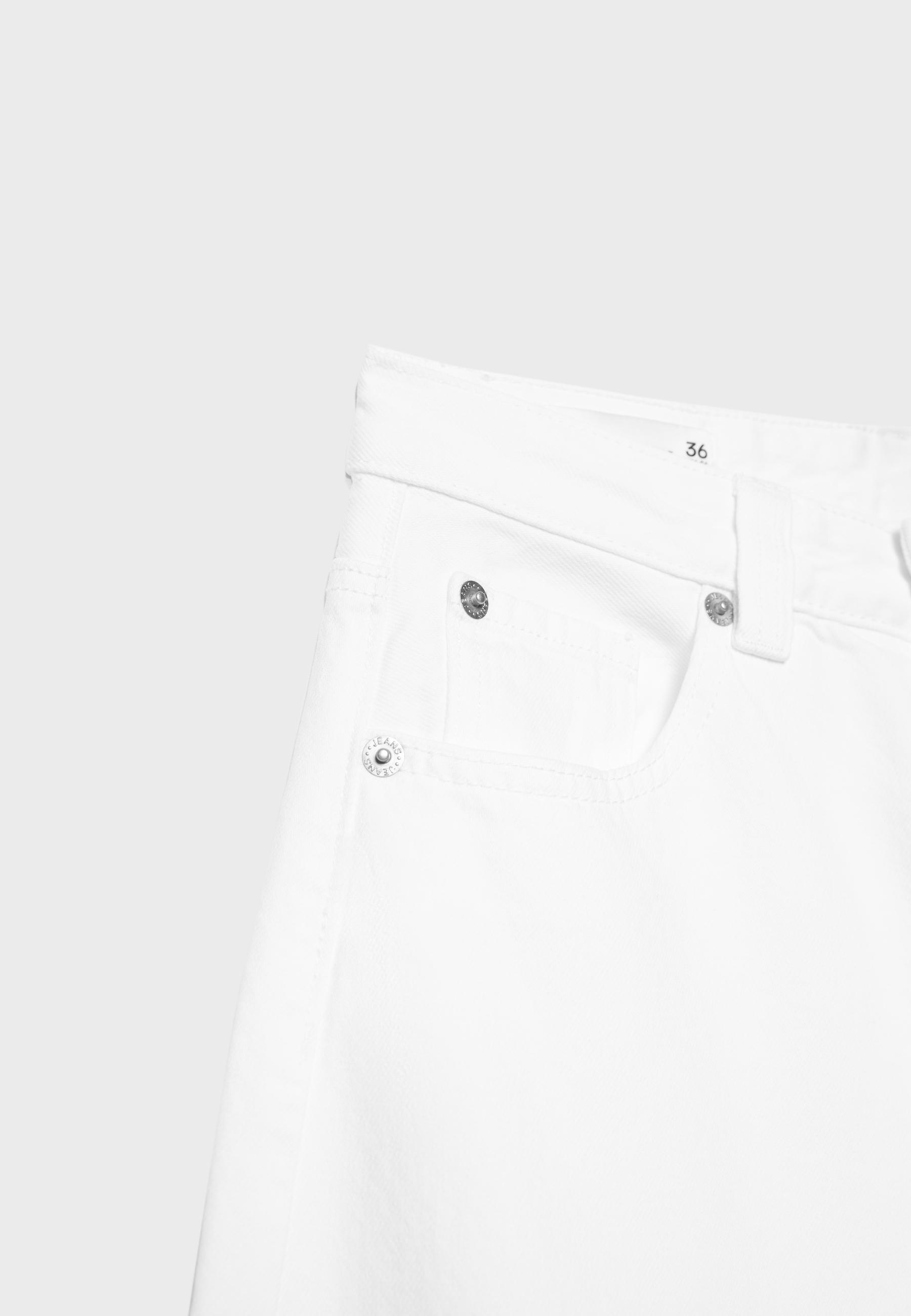 D80 Barrel fit jeans — White