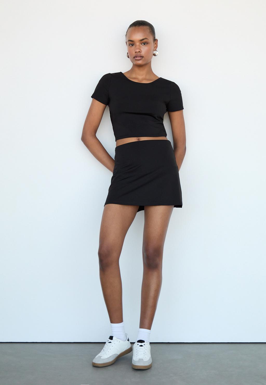 Jupe-culotte courte