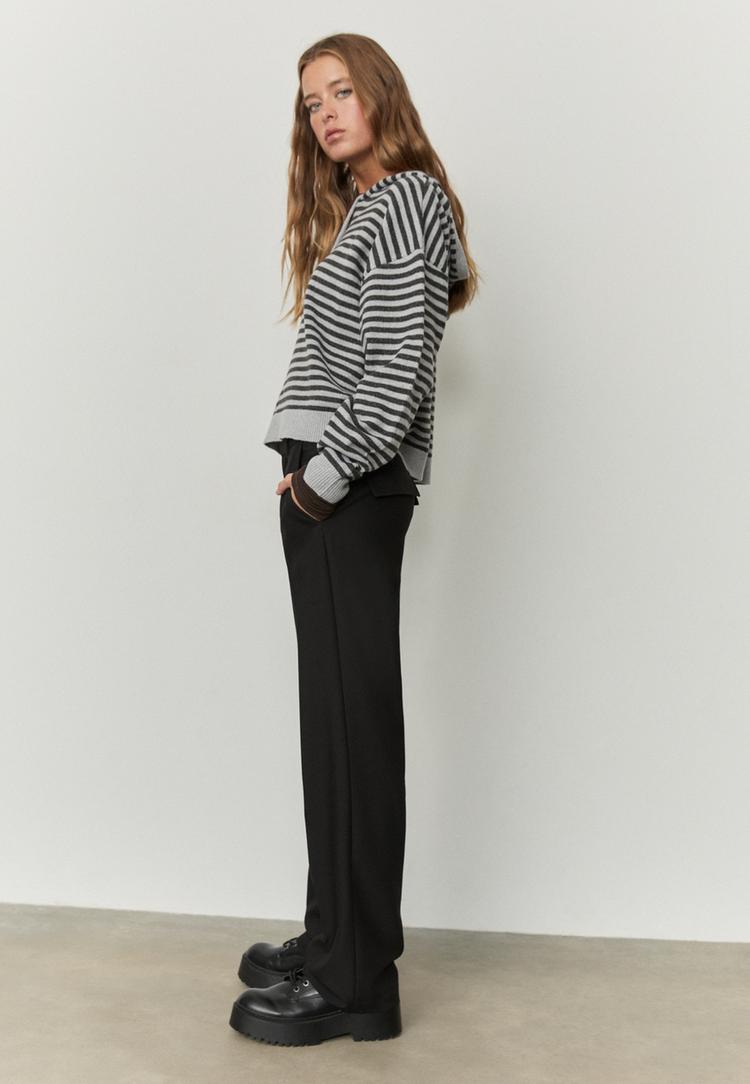 pantaloni eleganti con tasche