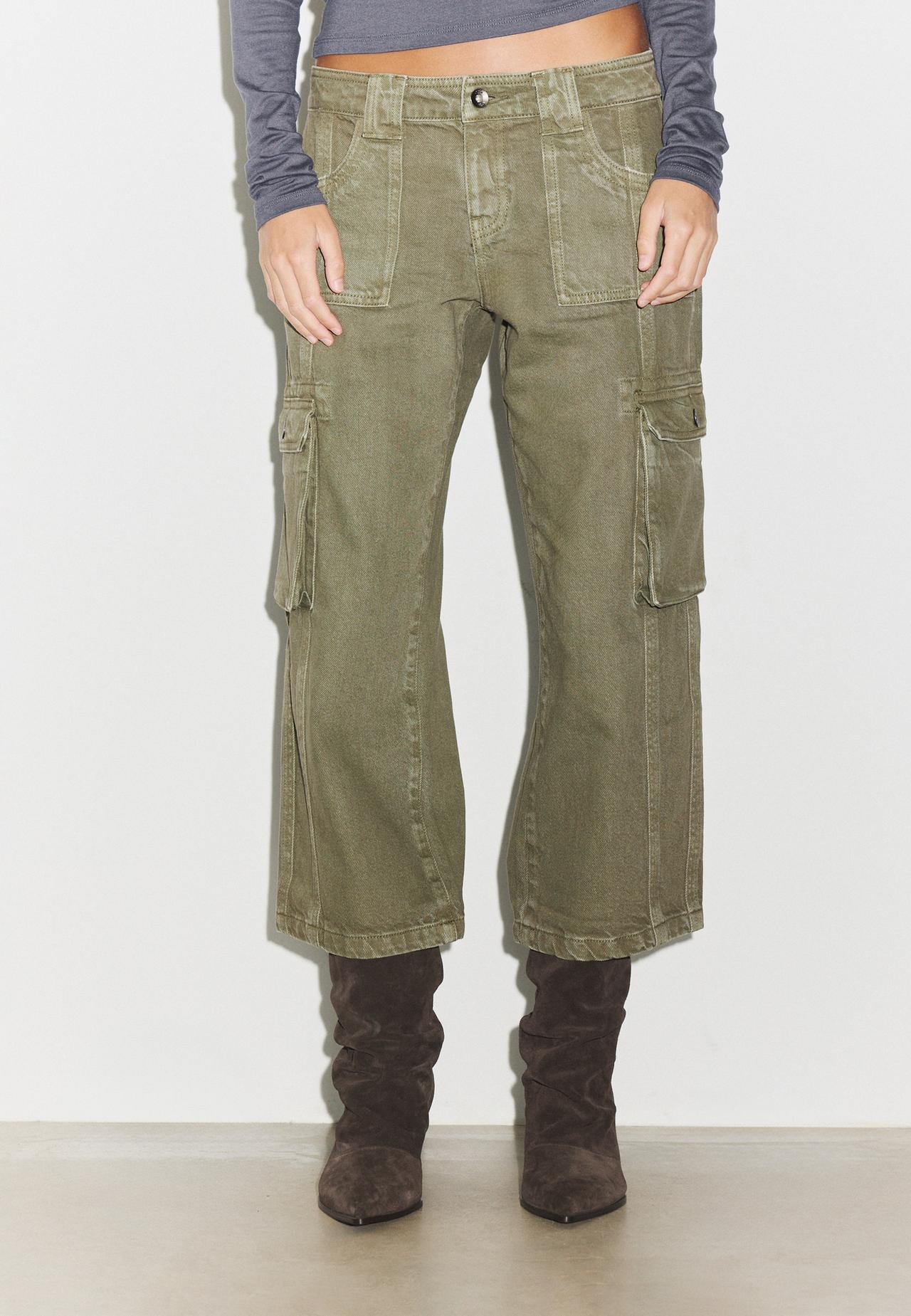 Cargo capris — Khaki