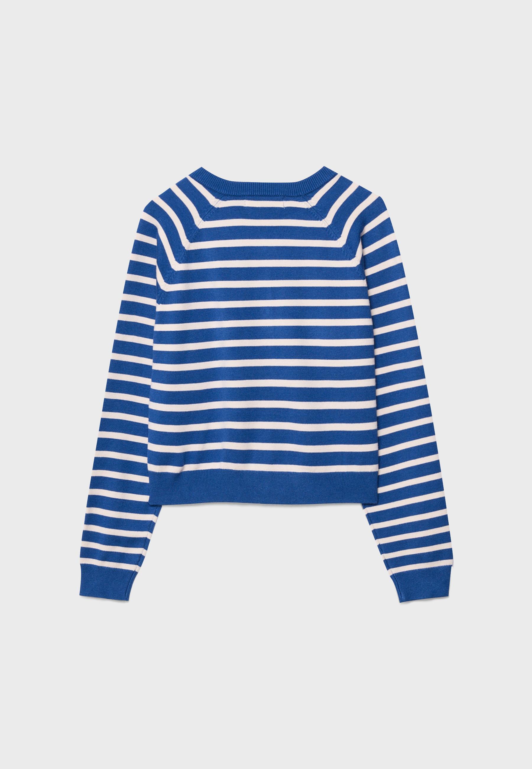 Reglan kollu düğmeli triko hırka - Görsel 7