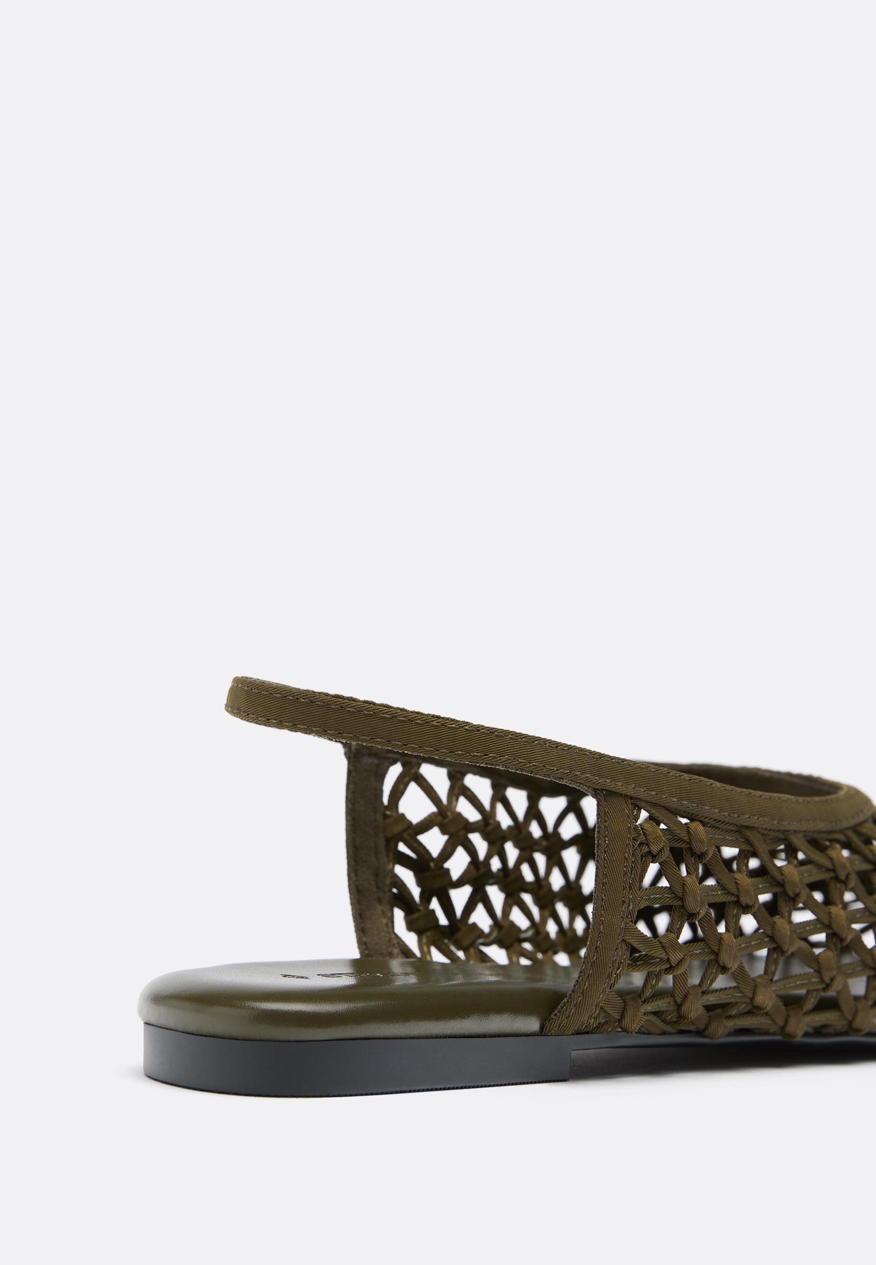 Backless mesh slippers — 1-512