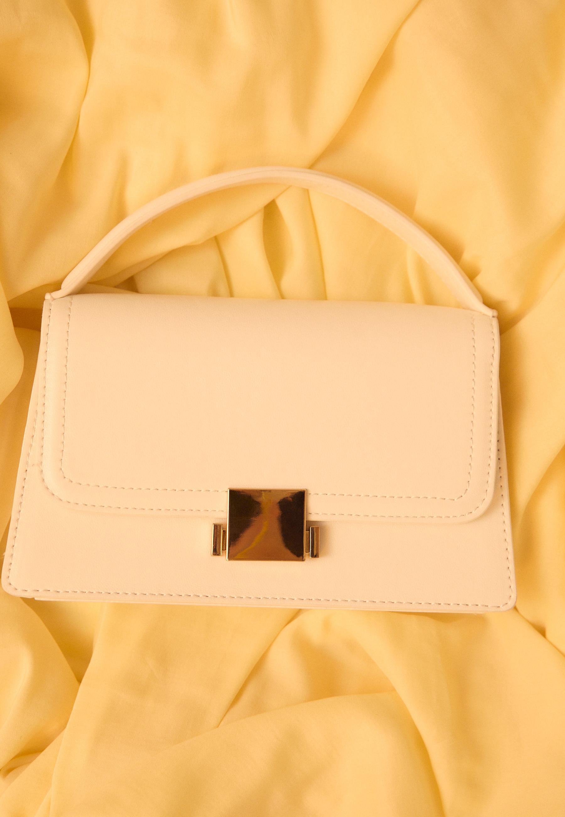Double-handle crossbody bag — Ecru